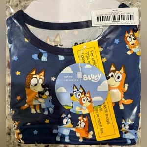 Little Sleepies 2 piece short sleeve pajamas Bluey. NWT ships fast